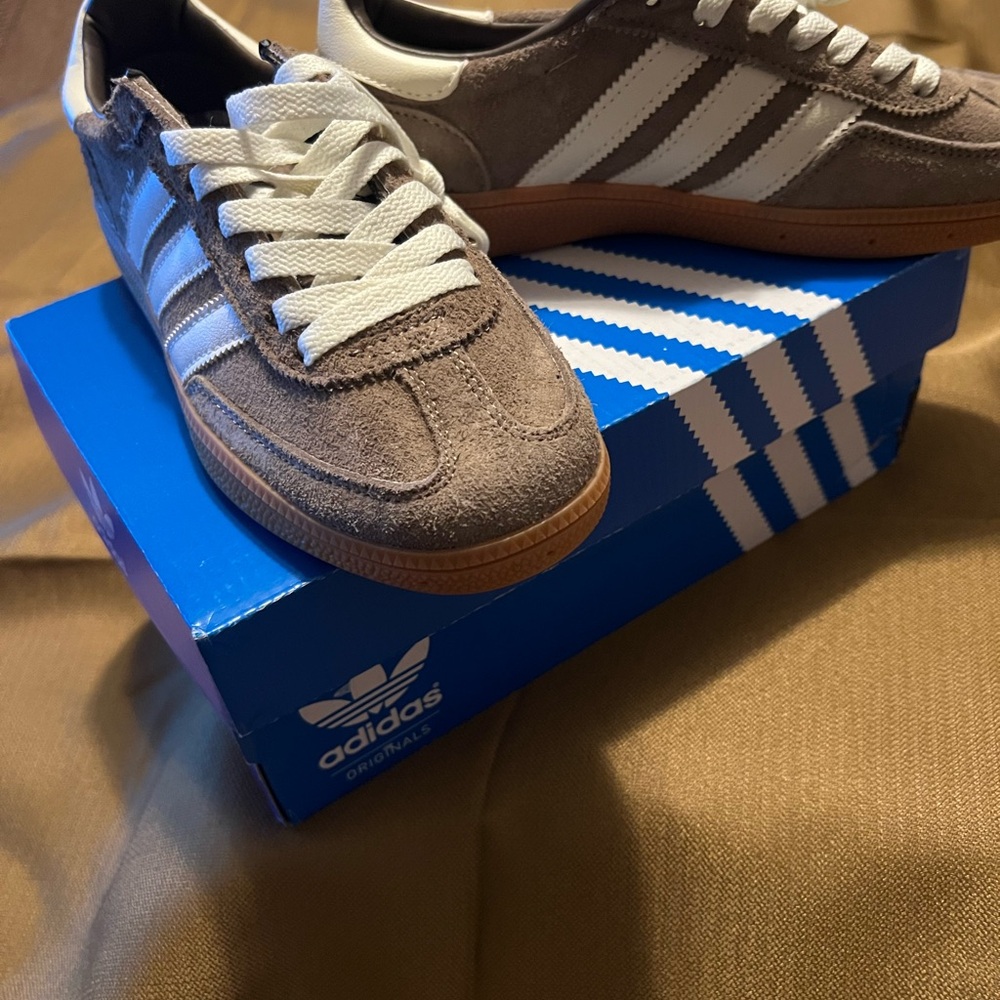 Adidas Originals Brown and White Retro Sneakers